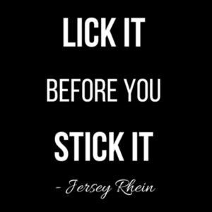 Men's Singlet - Lick it before you Stick it Design